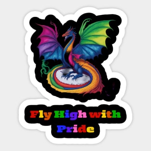 Fly high with pride - Pride Shirt Sticker